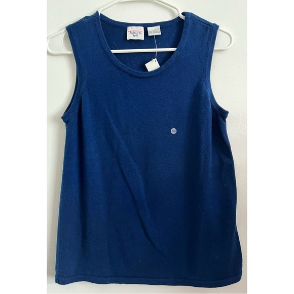 Talbots Kids • NWT Vintage Navy Shell Tank Top - Picture 1 of 4